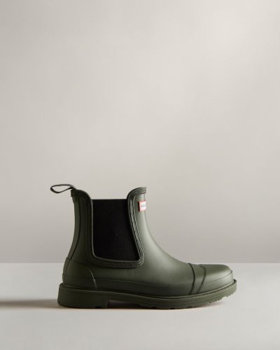 Hunter Commando Chelsea Boot Chelsea Stiefel Damen Dunkelolivgrün Deutschland | N4RAEJS