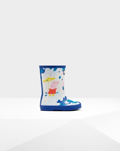 Hunter First Peppa Pig Muddy Puddles Rain Boot Kurze Regenstiefel Kinder Blau Deutschland | 35V7TDT