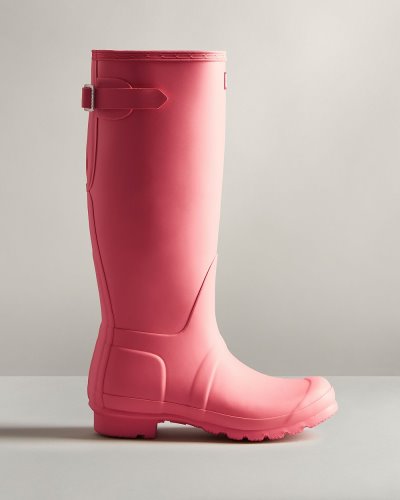 Hunter Hohe Back Adjustable Rain Boot Verstellbare Regenstiefel Damen Rosa Deutschland | GDOGV22