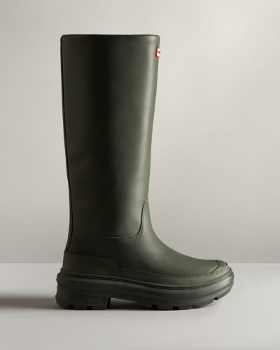 Hunter Killing Eve Hohe Chasing Boot Hohe Regenstiefel Damen Olivgrün Deutschland | 4D83JYW