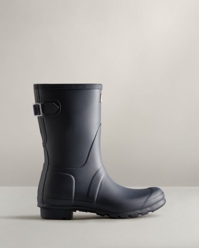 Hunter Kurzes Back Adjustable Rain Boot Verstellbare Regenstiefel Damen Navy Deutschland | G9Q2K6A