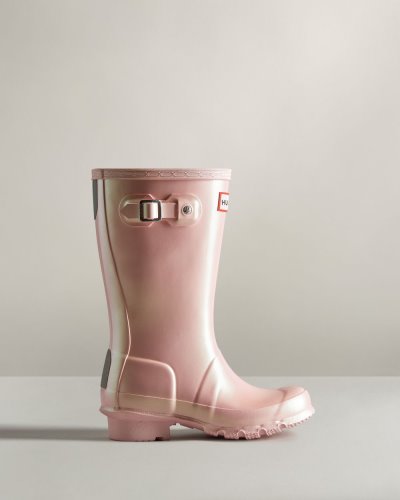 Hunter Nebula Rain Boot Kurze Regenstiefel Kinder Rosa Deutschland | 26EAQL8