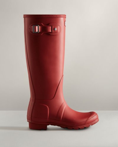 Hunter Original Hohe Rain Boot Hohe Regenstiefel Damen Rot Deutschland | NLJMUB6