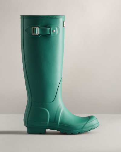 Hunter Original Hohe Rain Boot Hohe Regenstiefel Damen Türkis Deutschland | TRNKWMB