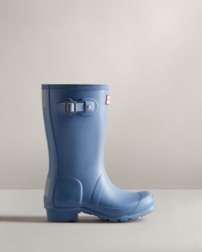 Hunter Original Rain Boot Kurze Regenstiefel Kinder Blau Deutschland | 14LQWLL