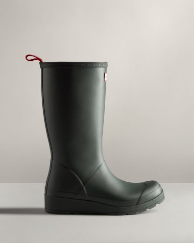 Hunter Play Hohe Rain Boot Play-Stiefel Damen Grün Deutschland | EKX1SBJ