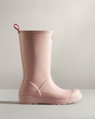 Hunter Play Hohe Rain Boot Play-Stiefel Damen Rosa Deutschland | LN40CYG