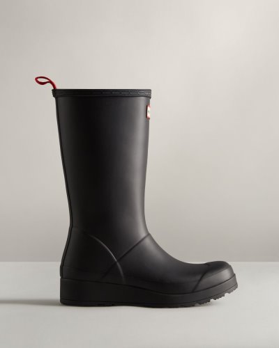 Hunter Play Hohe Rain Boot Play-Stiefel Damen Schwarz Deutschland | WCYX212