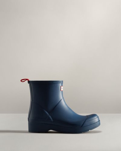 Hunter Play Kurzes Rain Boot Kurze Regenstiefel Herren Navy Deutschland | 6YX61AO