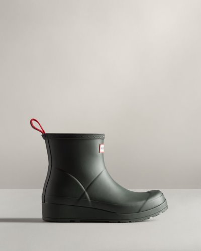 Hunter Play Kurzes Rain Boot Kurze Regenstiefel Damen Grün Deutschland | AEO8F1A