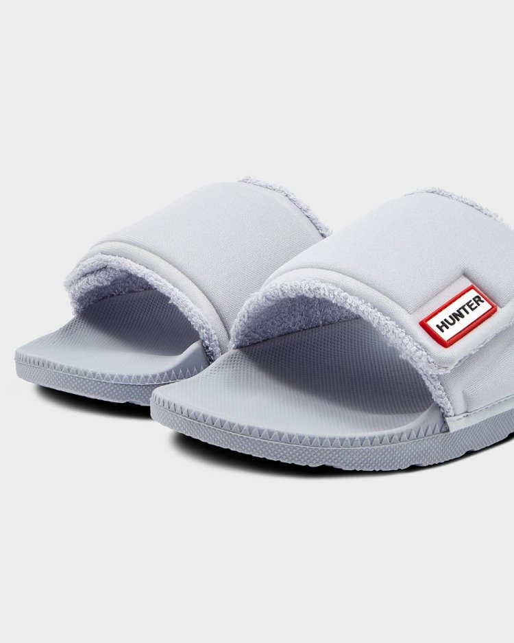 Hunter Adjustable Slides Badelatschen Damen Lila Deutschland | JAQ5SMB