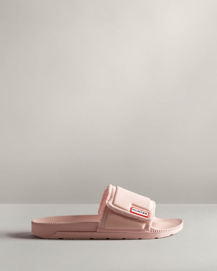 Hunter Adjustable Slides Badelatschen Damen Rosa Deutschland | SU3SKPJ