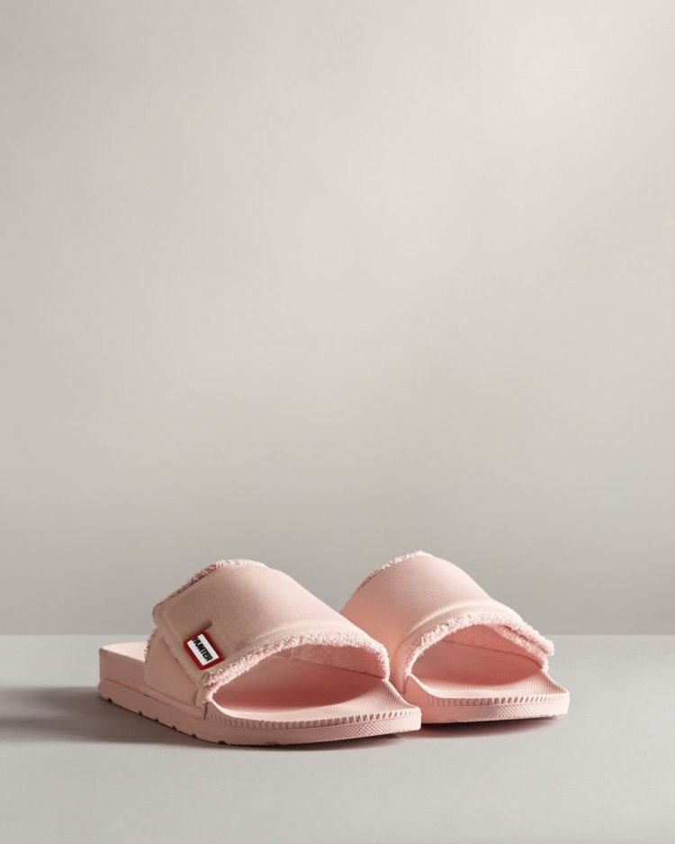 Hunter Adjustable Slides Badelatschen Damen Rosa Deutschland | SU3SKPJ