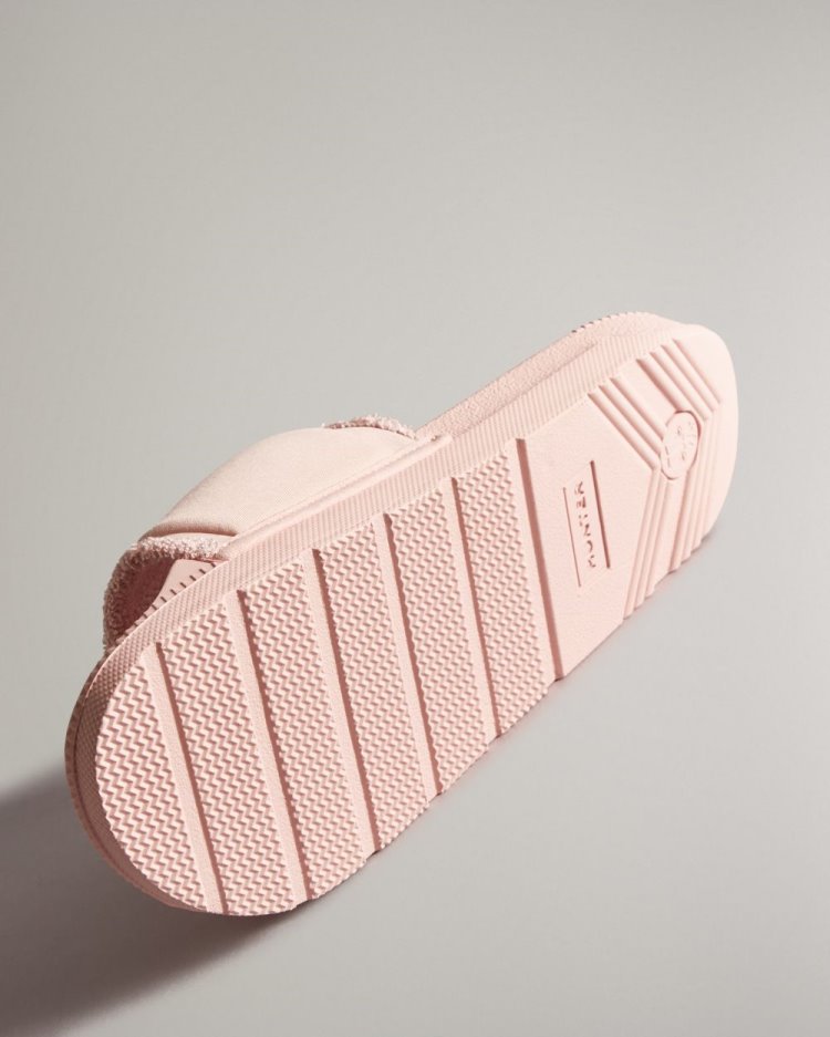 Hunter Adjustable Slides Badelatschen Damen Rosa Deutschland | SU3SKPJ