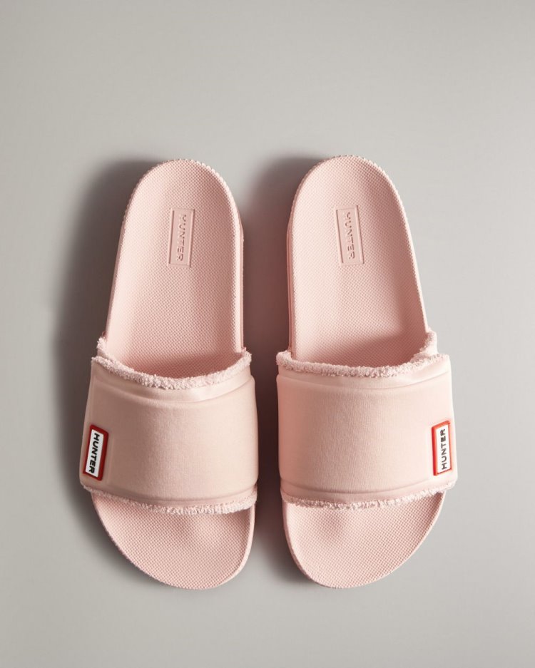 Hunter Adjustable Slides Badelatschen Damen Rosa Deutschland | SU3SKPJ