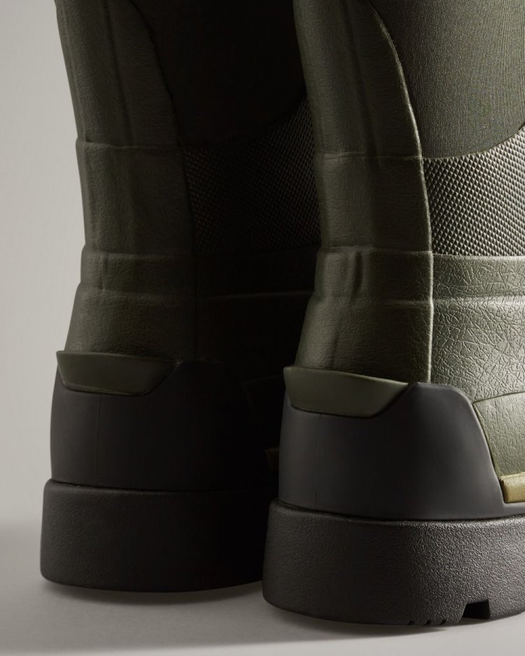 Hunter Balmoral Field Hybrid Hohe Rain Boot Hohe Regenstiefel Damen Dunkelolivgrün Deutschland | ZSBMTKB