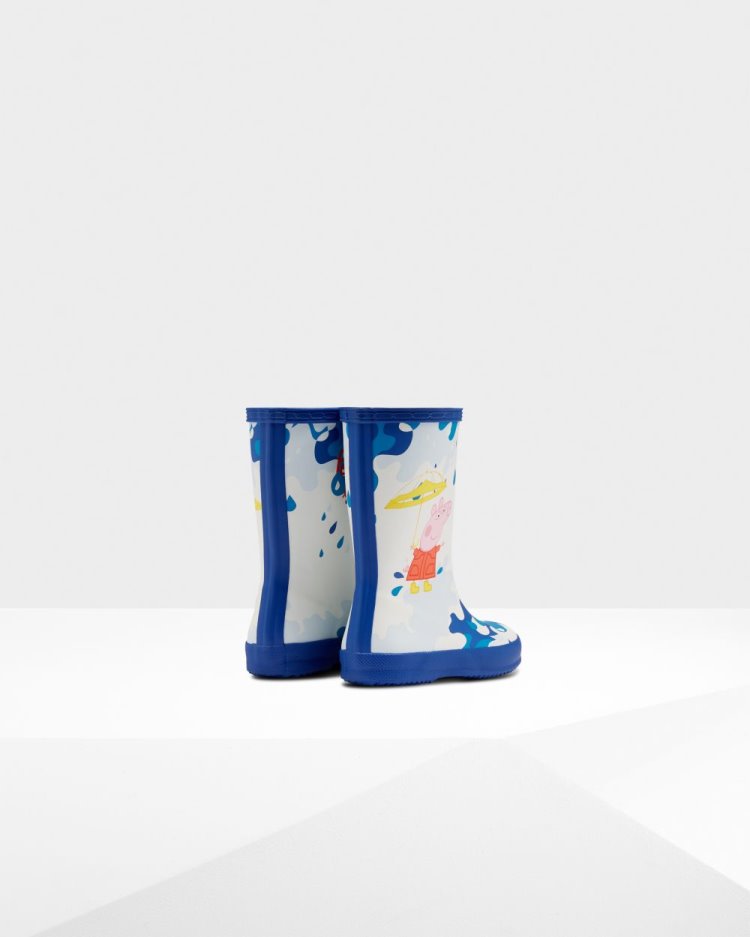 Hunter First Peppa Pig Muddy Puddles Rain Boot Kurze Regenstiefel Kinder Blau Deutschland | 35V7TDT