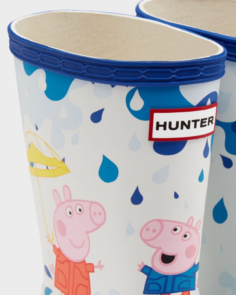 Hunter First Peppa Pig Muddy Puddles Rain Boot Kurze Regenstiefel Kinder Blau Deutschland | 35V7TDT