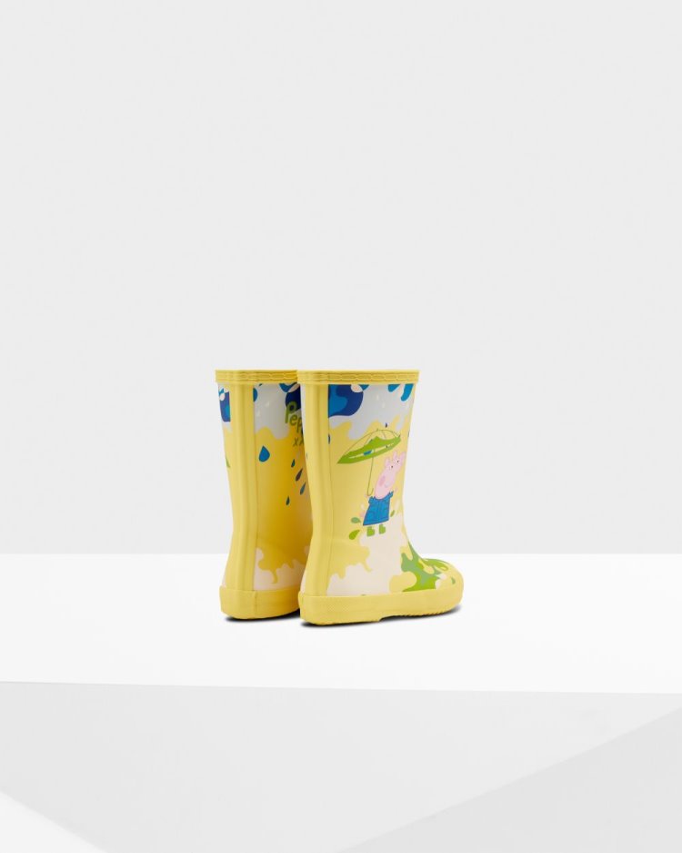 Hunter First Peppa Pig Muddy Puddles Rain Boot Kurze Regenstiefel Kinder Gelb Deutschland | I78OSJU