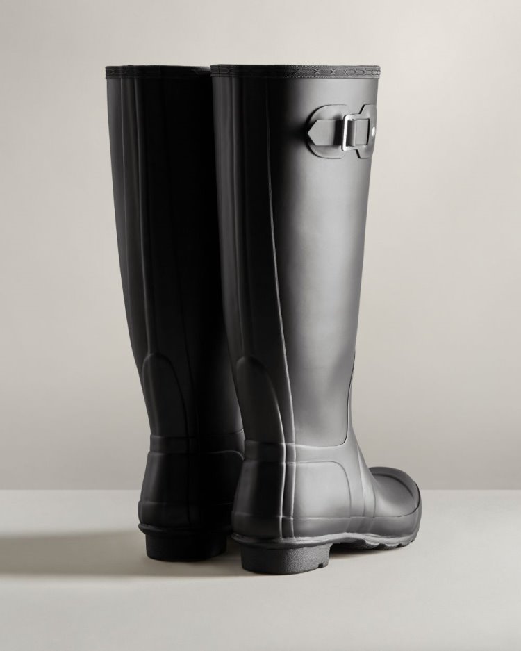 Hunter Hohe Weite Fit Rain Boot Stiefel Mit Weitem Bein Damen Schwarz Deutschland | CAG21N5