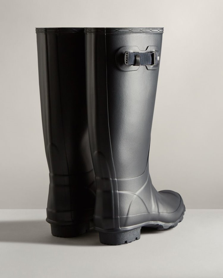 Hunter Huntress Weite Leg Rain Boot Hohe Regenstiefel Damen Navy Deutschland | AEG186R