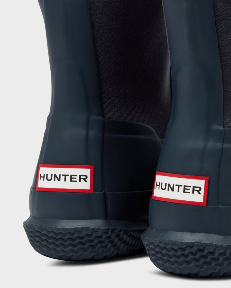 Hunter Insulated Roll Top Sherpa Boot Winterstiefel Herren Navy Deutschland | BA8XHSY