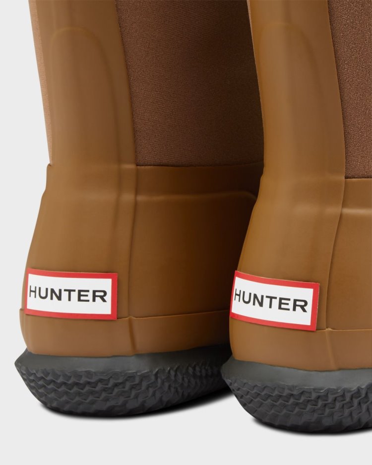 Hunter Insulated Roll Top Sherpa Boot Winterstiefel Damen Braun Deutschland | OM97L6N