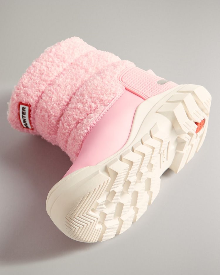 Hunter Insulated Sherpa Snow Boot Schneestiefel Kinder Rosa Deutschland | PAKAG0W