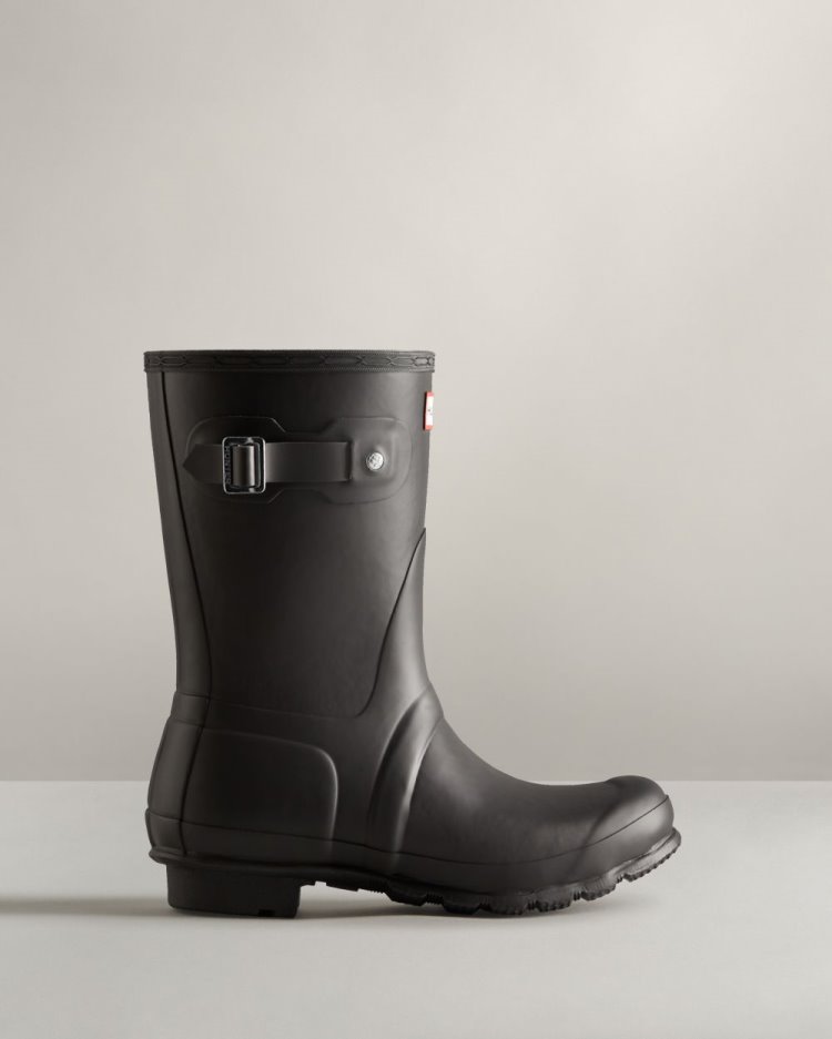 Hunter Kurzes Insulated Rain Boot Kurze Regenstiefel Damen Schwarz Deutschland | VYHF8UF