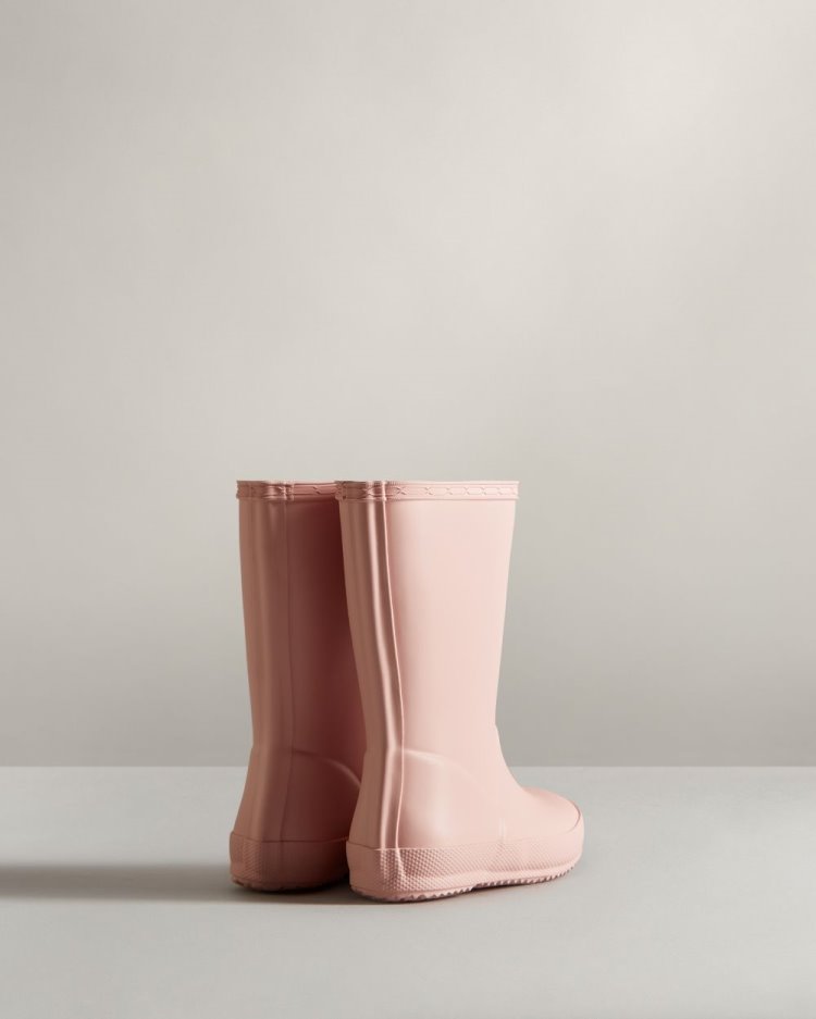 Hunter Original First Klassische Rain Boot Kurze Regenstiefel Kinder Rosa Deutschland | TVKOW82