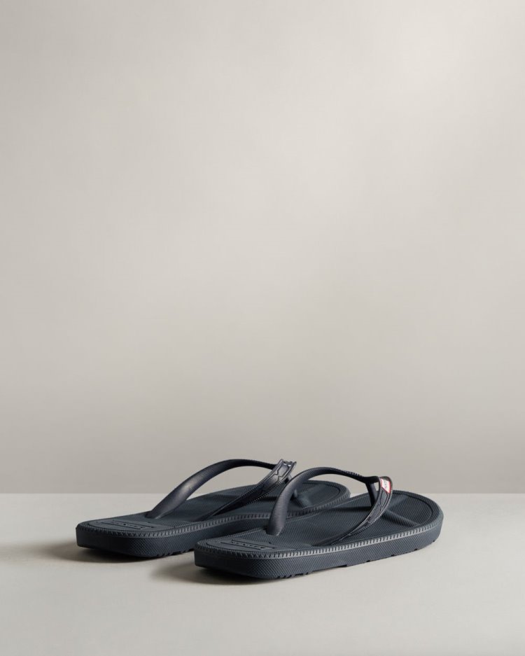 Hunter Original Flip Flops Flip Flops Damen Navy Deutschland | V3Q5NTX