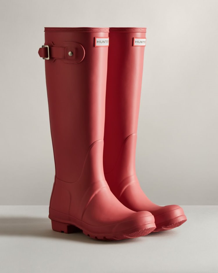 Hunter Original Hohe Rain Boot Hohe Regenstiefel Damen Rosa Deutschland | 1Y3V51D