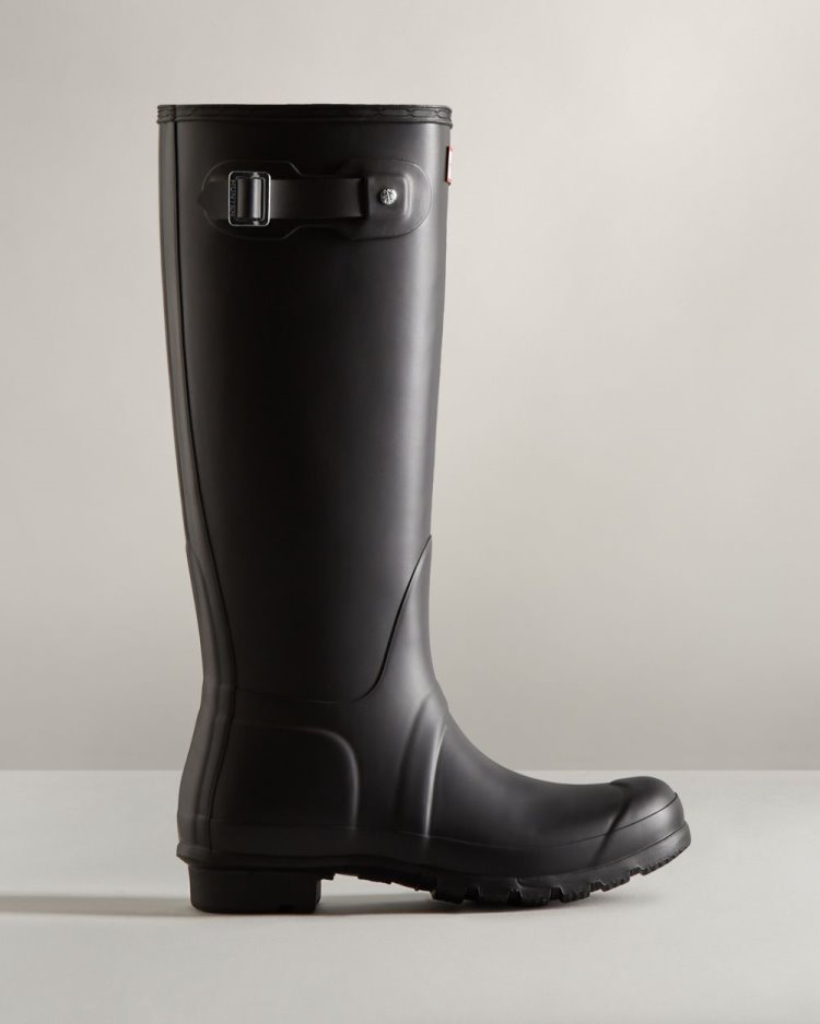 Hunter Original Hohe Rain Boot Hohe Regenstiefel Damen Schwarz Deutschland | 6HI2KSN