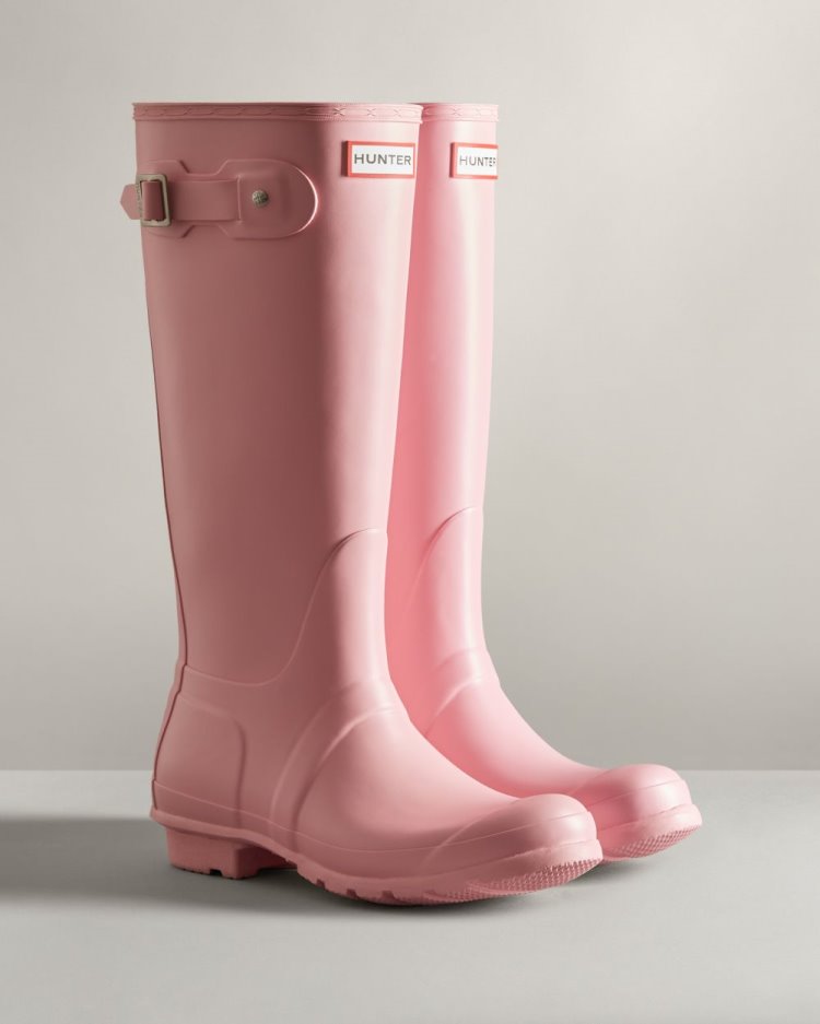 Hunter Original Hohe Rain Boot Hohe Regenstiefel Damen Rosa Deutschland | DRCJIGL