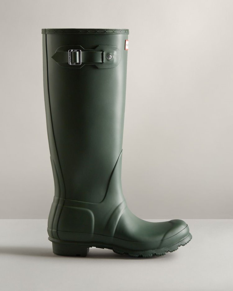 Hunter Original Hohe Rain Boot Hohe Regenstiefel Damen Grün Deutschland | M9FQQWG