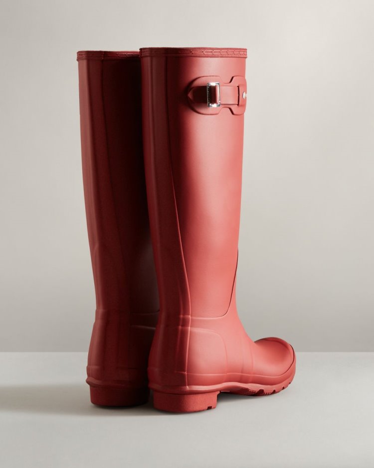 Hunter Original Hohe Rain Boot Hohe Regenstiefel Damen Rot Deutschland | NLJMUB6