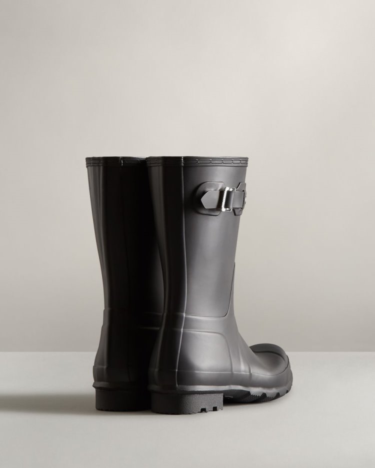 Hunter Original Kurzes Rain Boot Kurze Regenstiefel Herren Schwarz Deutschland | 5HMTKV1