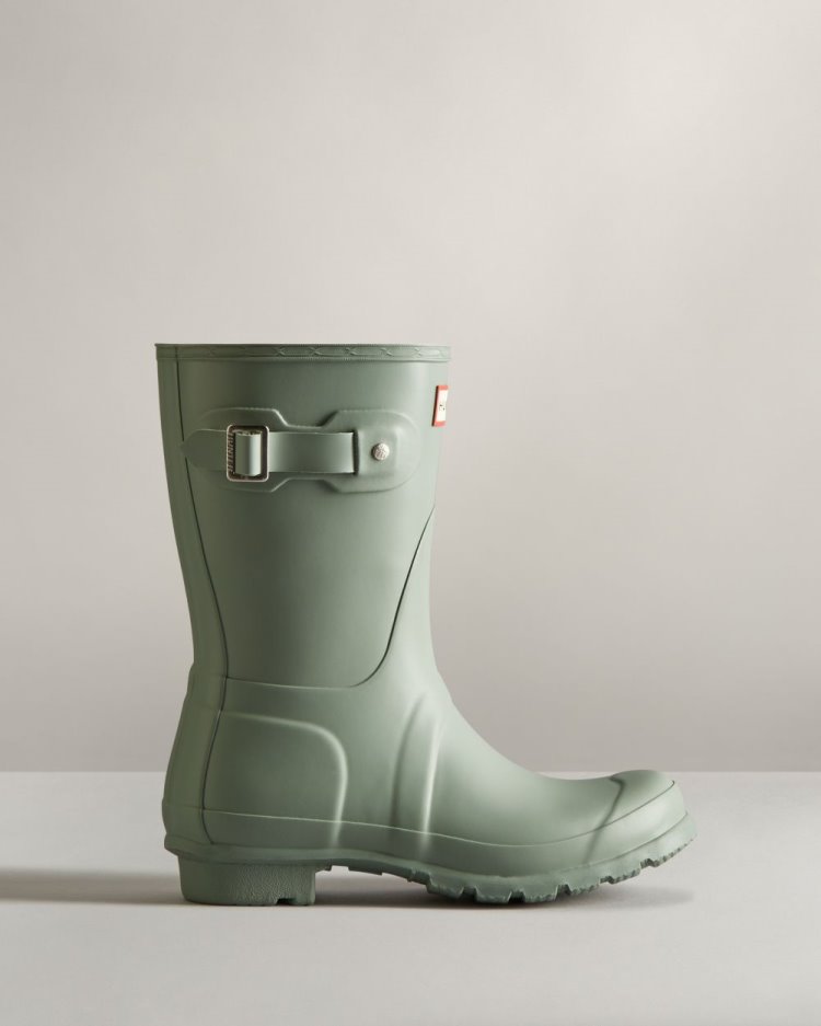 Hunter Original Kurzes Rain Boot Kurze Regenstiefel Damen Hellgrün Deutschland | Z1DG38D