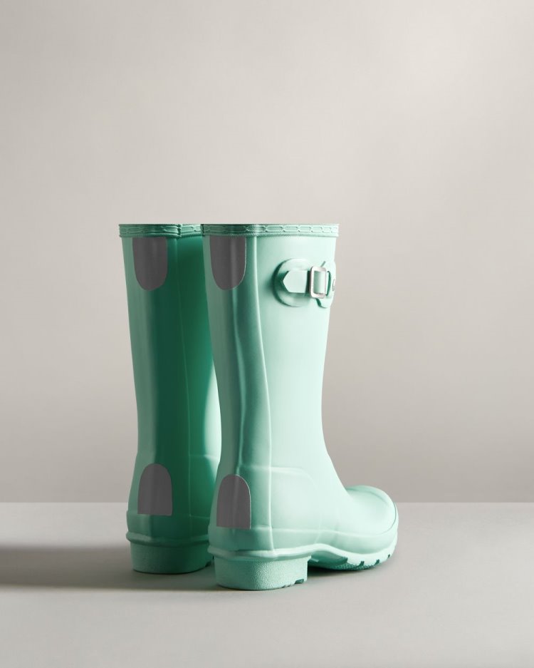 Hunter Original Rain Boot Kurze Regenstiefel Kinder Mintfarben Deutschland | SSK5NMN