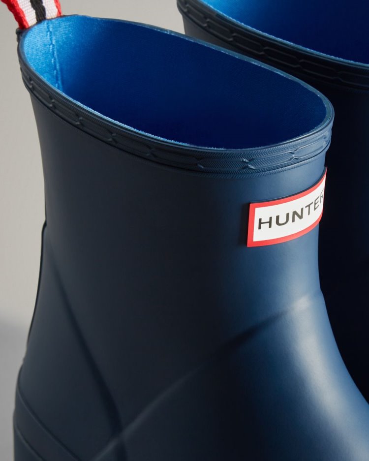 Hunter Play Kurzes Rain Boot Kurze Regenstiefel Herren Navy Deutschland | 6YX61AO