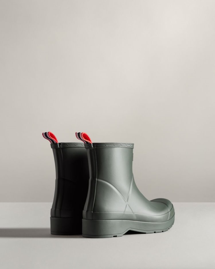 Hunter Play Kurzes Rain Boot Kurze Regenstiefel Herren Grün Deutschland | 7HNF7DJ