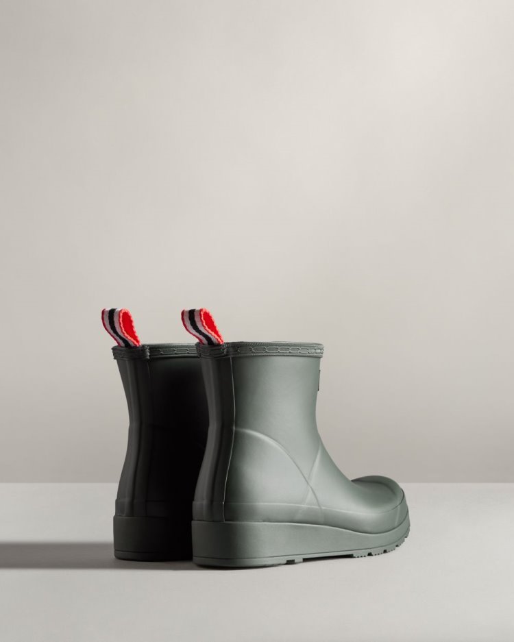 Hunter Play Kurzes Rain Boot Kurze Regenstiefel Damen Grün Deutschland | AEO8F1A