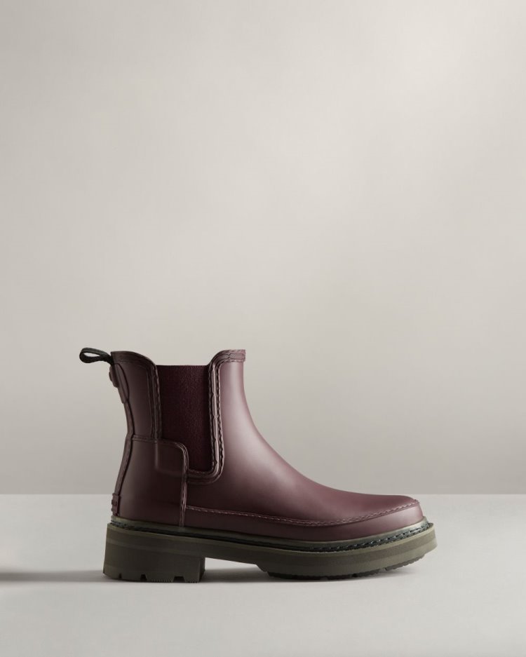 Hunter Refined Stitch Detail Chelsea Boot Chelsea Stiefel Damen Braun Deutschland | SRT7VC6